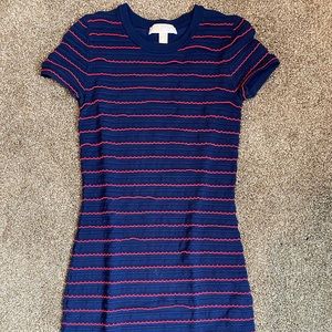 Michael Kors Textured Ruffle Dress SZ S